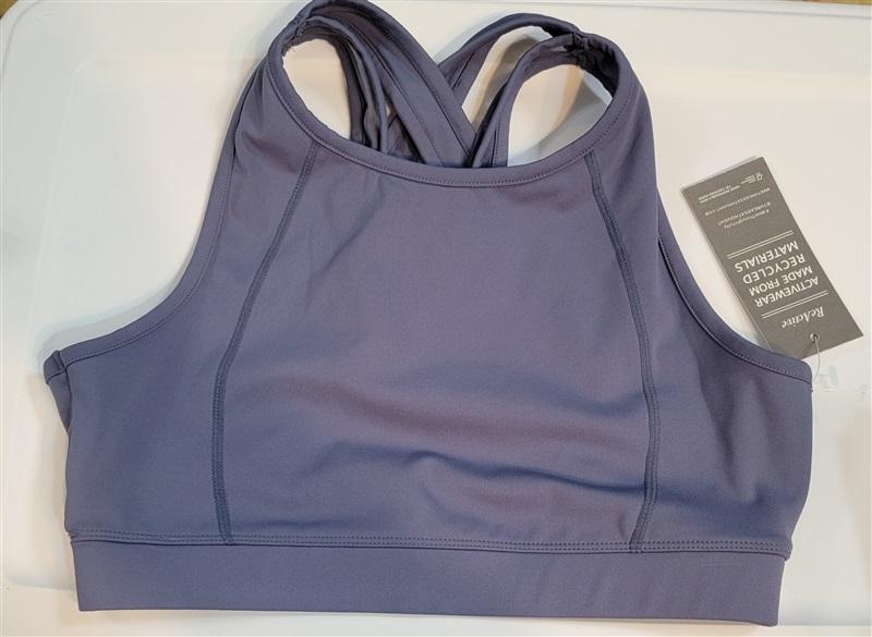 NWT Threads for Thought Sports Bra Sz M Blue gray 100124