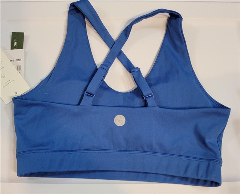 NWT Threads for Thought Sports Bra Sz SM Blue 100135
