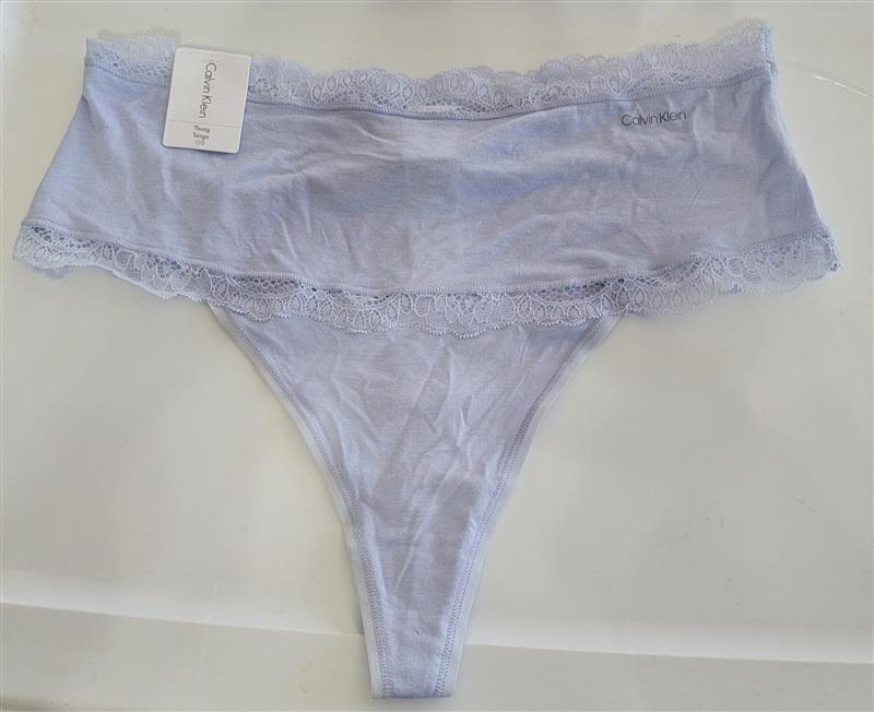 NWT Calvin Klein L Modal High Waist thong QD3776 Purple 100187