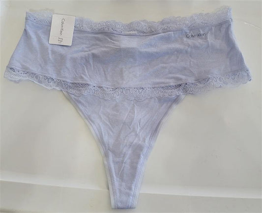 NWT Calvin Klein L Modal High Waist thong QD3776 Purple 100187