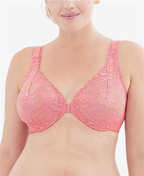 NWOT Glamorise 30F Wonderwire Front Close Bra 9245 Pink 100205