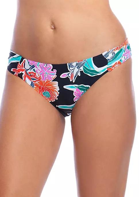 NWT Trina Turk Tropic Wave SZ 12 Floral Full Bikini Swim Bottoms #100256