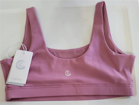 NWOT Calme Endurance Scoop Sports Bra Sz XL Mauve 100287
