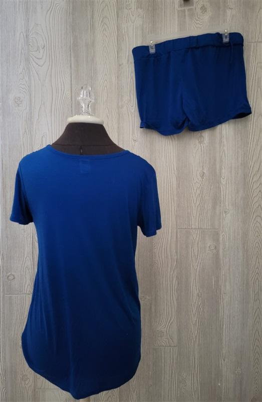 NWOT Sideline Apparel M KU Kansas Jayhawks Top & Short Set 100316