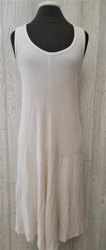 NWT Calme L Ivory Throw On Cozy Dress 100414