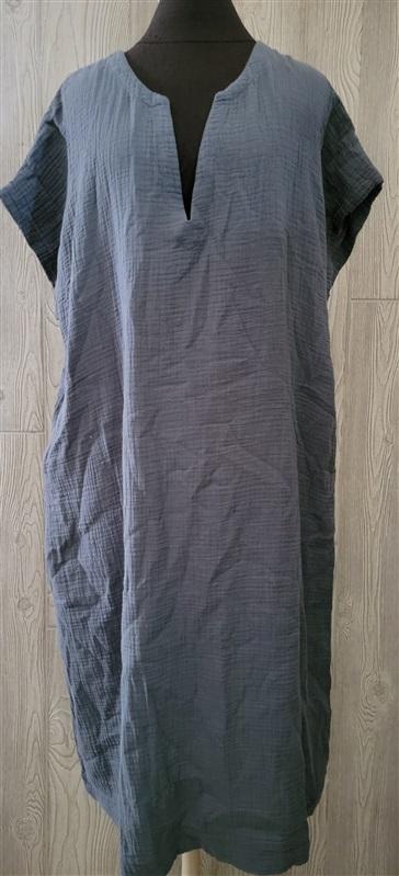 NWT Calme XS Cap Sleeve Seaside Dress Crinkle Gauze 100425