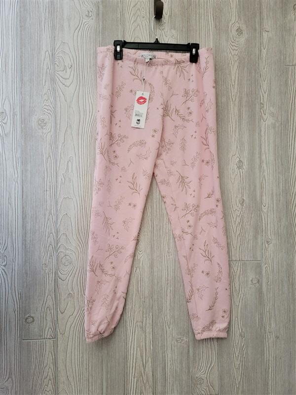 NWT Wildfox L Mistletoe Knox Pant Pink Gold 100430