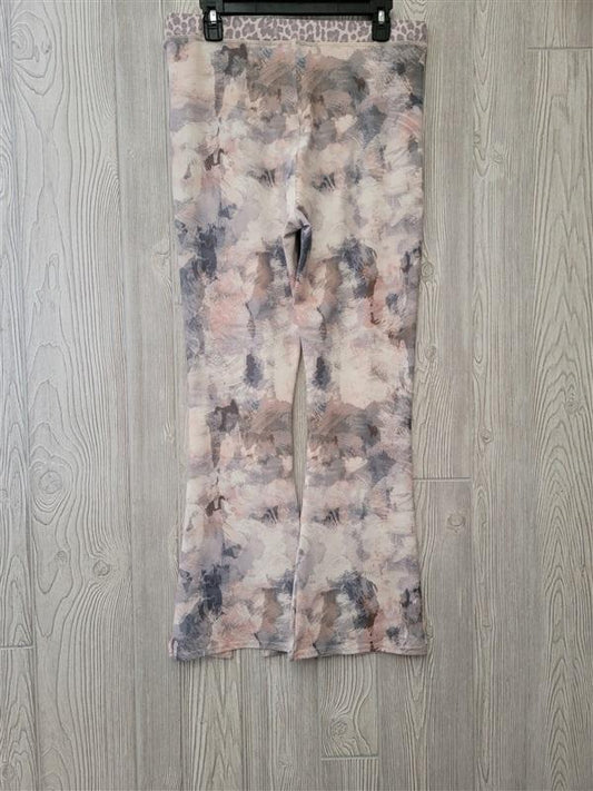 NWOT Calme S Slit front Wide leg Yoga pants Multi 100459