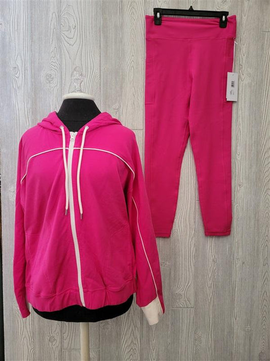 NWT Calme L Zip UP Dolman Hoodie & Pants 100485