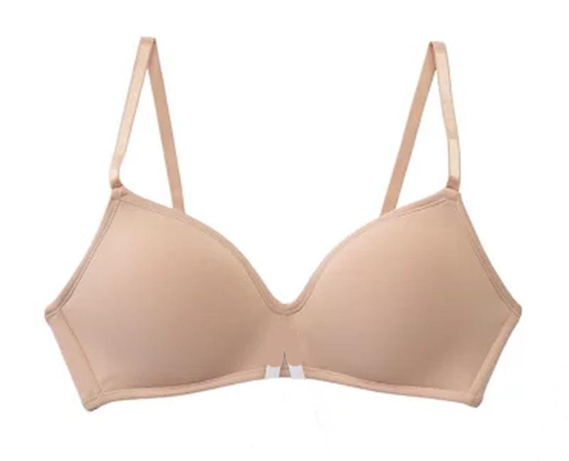 NWt Parisian M Cushion Comfort Wire Free Contour Bra Beige 100655