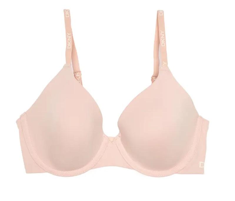 NWT DKNY 34C Microfiber T Shirt Bra Beige DK7281 100665