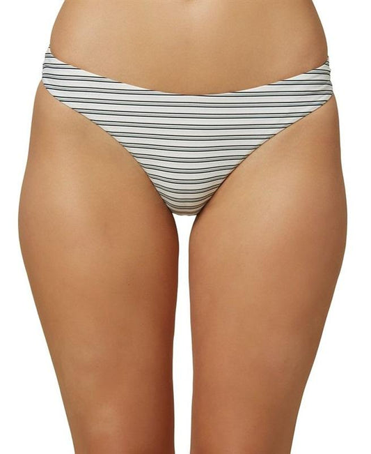 NWT O'Neill Raven Stripe XS High-Leg Cheeky Bikini Swim Bottom #101787
