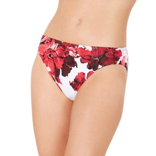 NWT Tommy Hilfiger Scarlet L Floral Full High-Waisted Bikini Swim Bottom #101795