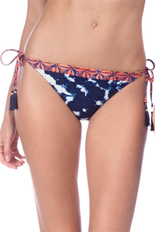 NWT La Blanca 12 Multico Reversible Tie Side Hipster Bikini Bottom #86606