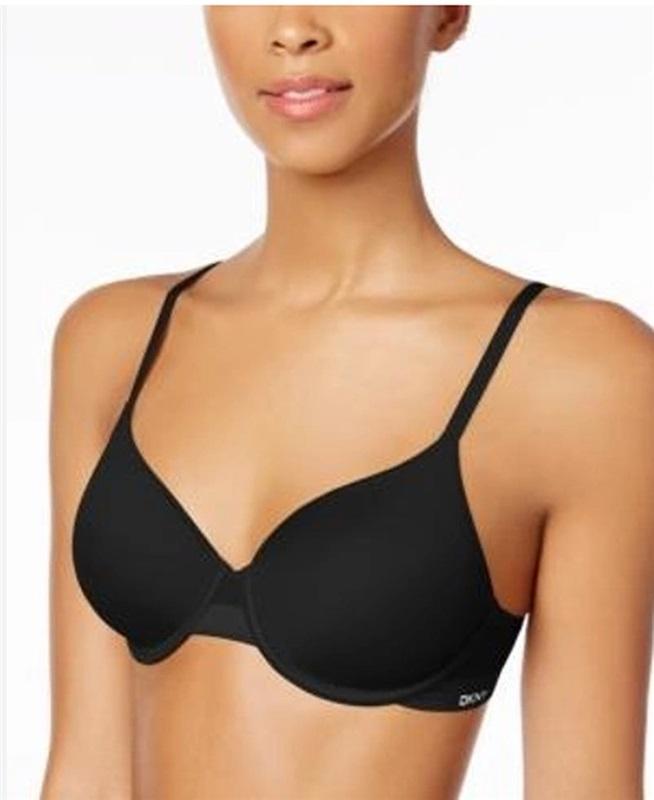 NWT DKNY SM Modern Lace Longline Bralette DK4021 Black 102829