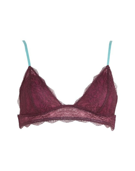 NWT Intimately Free People S Dora Larsen Orla Bralette Burgundy 102835