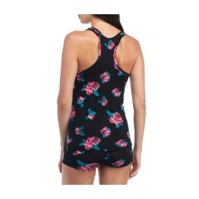 NEW honeydew XL All American Rib Tank Top 33106 Cavern Peonies Black Pink 102850