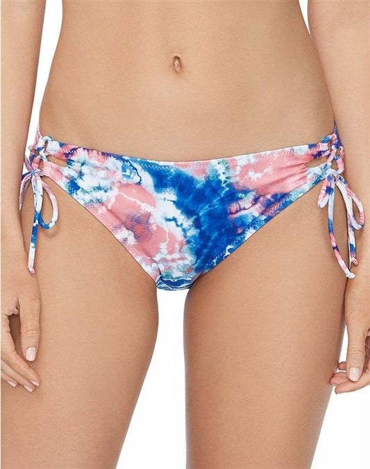 NWT Raisins Sweet Side M Tie-Dye Side-Tie Cheeky Bikini Swim Bottom #102878