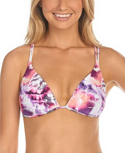 NWT Raisins Torquay XL Tie-Dye Strappy Triangle Bikini Swim Top #102907
