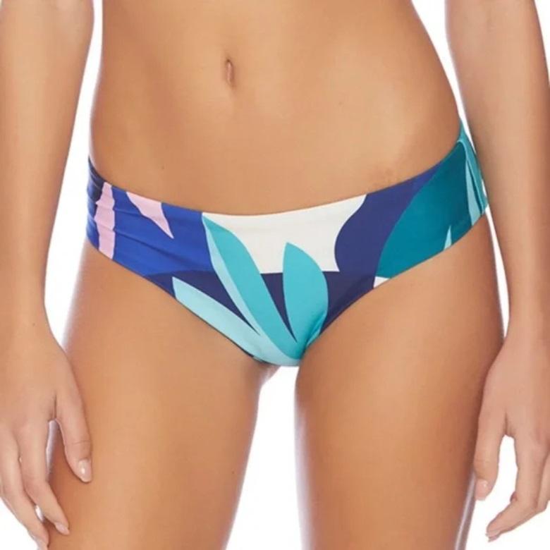 NWOT Splendid Lovina L Abstract Reversible Modest Bikini Swim Bottom #102923