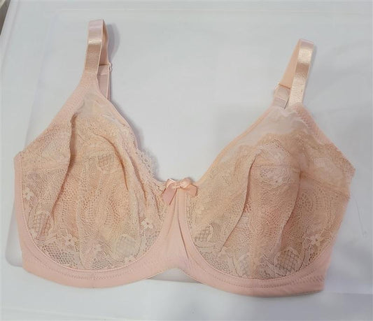 NEW Parfait by Affinitas 30I USA Enora Lace Unlined Minimizer Bra Pink 102928