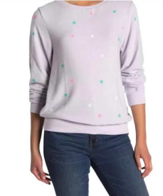 NWOT Wildfox S Star Scatter Baggy Beach Jumper Sweatshirt #102979