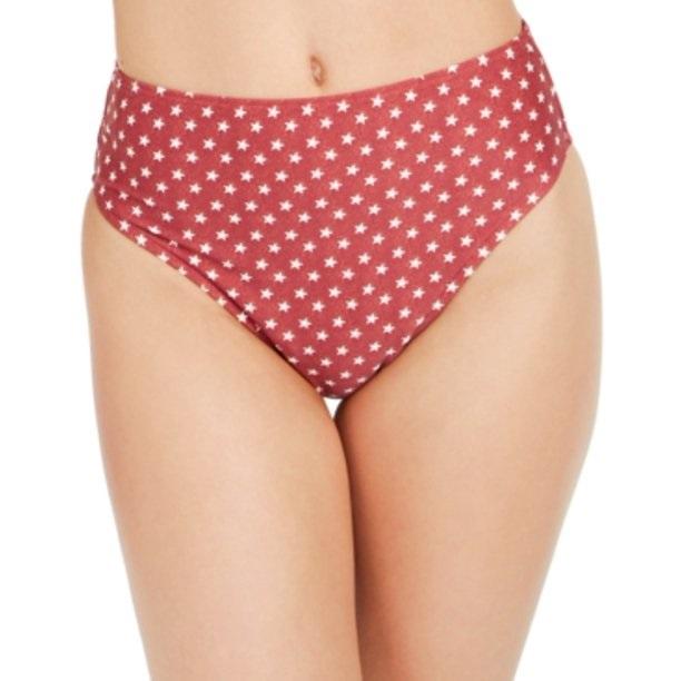 NWOT We Wore What Emily L Stars Cheeky High-Waisted Bikini Swim Bottom #102990