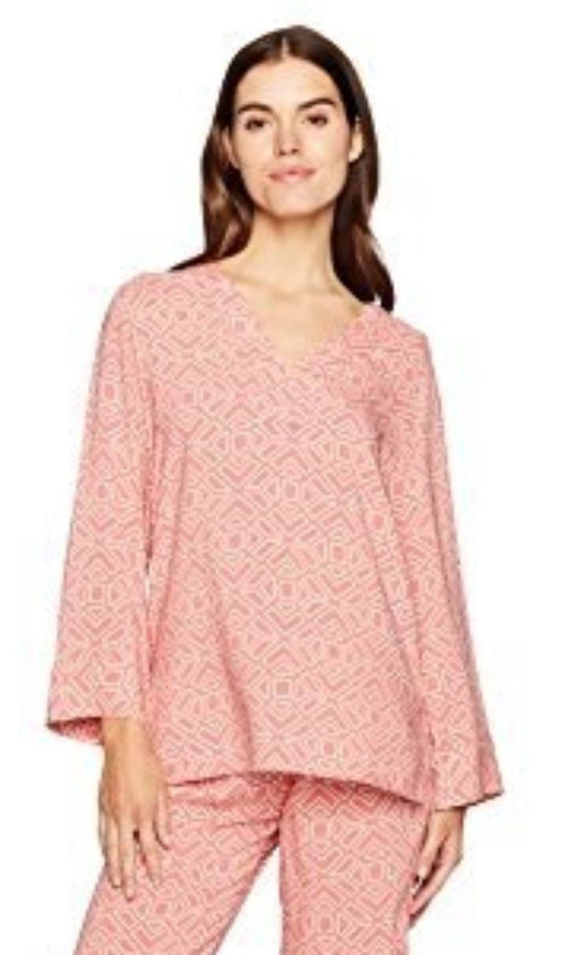 NWT Natori Challis Palace Maze Medium Pajama Tunic Top #103038