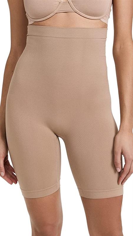 NWOT Yummie Tummie M/L High Waist Thigh Shaper YT4-145 Beige 104118