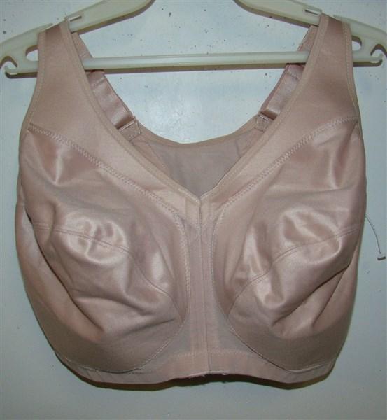 NWOT Glamorise 38D Magic Lift Posture Back Beige #1265 Front Close Bra #104147