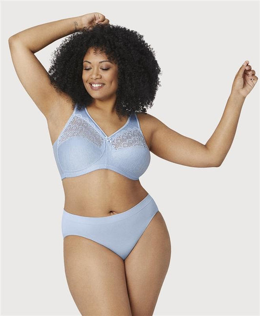 NWOT Glamorise 38D Magic Lift Moisture Control Bra 1064 Blue #104160