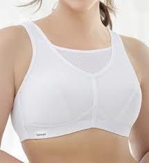 NWOT Glamorise 36I No Bounce Cami Sports Bra 1066 White #104165