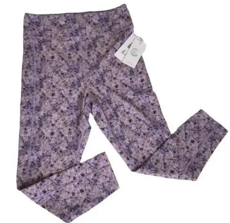 NWOT Calme L ENDURANCE HIGH WAIST LEGGING 7/8 Purple Cosmic 105230