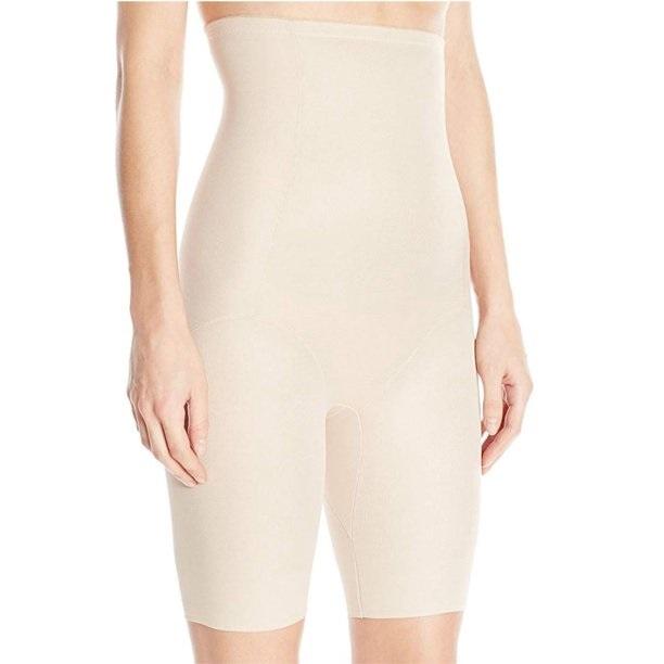 NWOT Naomi & Nicole XL More...or Less! Hi-Waist Thigh Slimmer 7239 Beige 105259