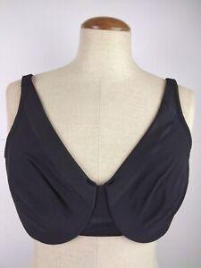 NWOT Olga 38c Satin Edge Minimizer Bra 35989 Black 105272