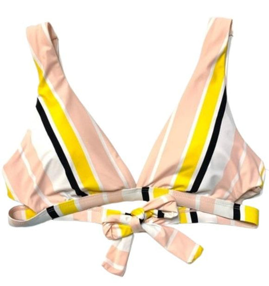 NWT Gianni Bini Sunrise Stripe XS Halter Triangle Bikini Swim Top #106276