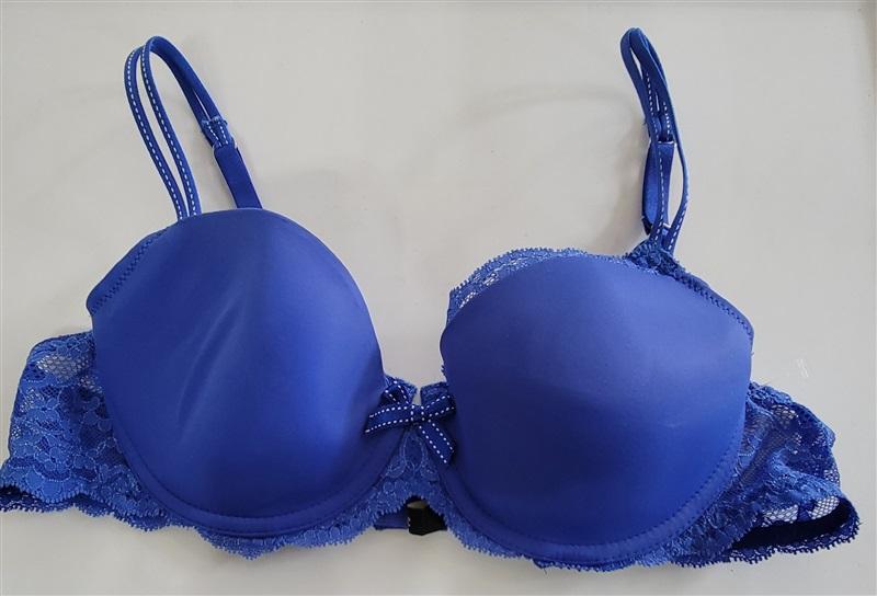 NWOT Chantelle 38A Rive Gauche T-Shirt Bra 3086 Blue 106321