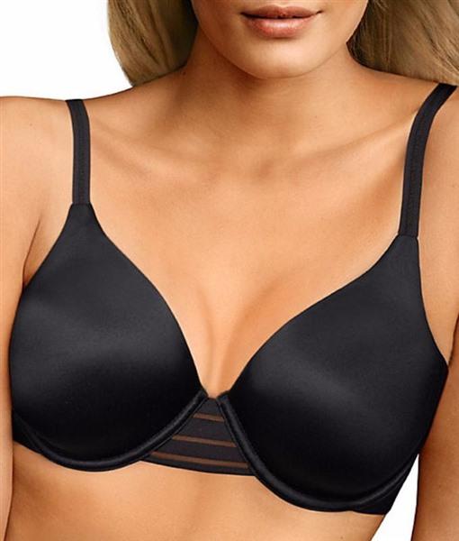 NWT Maidenform 36DD Smooth Luxe Ex Coverage Back Smooth Bra DM7540 Black 106374