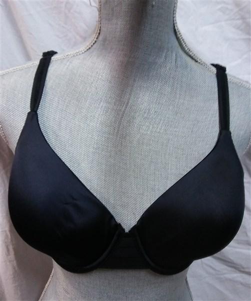 NWT Maidenform 36DD Smooth Luxe Ex Coverage Back Smooth Bra DM7540 Black 106374