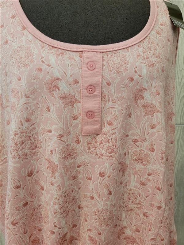 NWT Badgley Mischka XL Pink Clavel Floral Pajama Shorts Set 106438