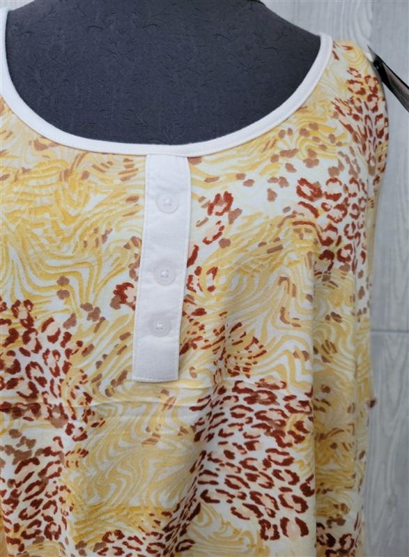 NWT Badgley Mischka S Animal Hybrid Pajama Shorts Set 106439