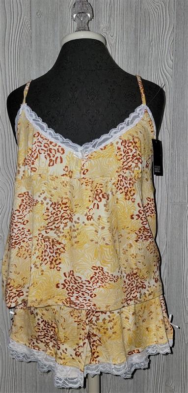 NWT Badgley Mischka L Animal Hybrid Pajama Shorts Set 106442