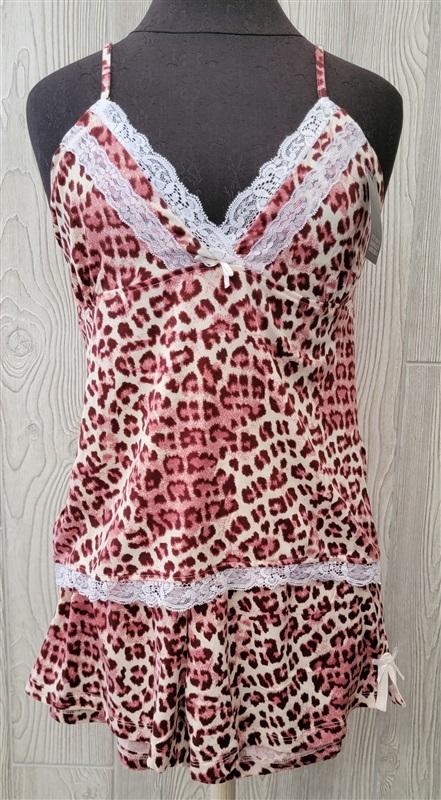 NWT Badgley Mischka M Animal Hybrid Pajama Shorts Set 106443
