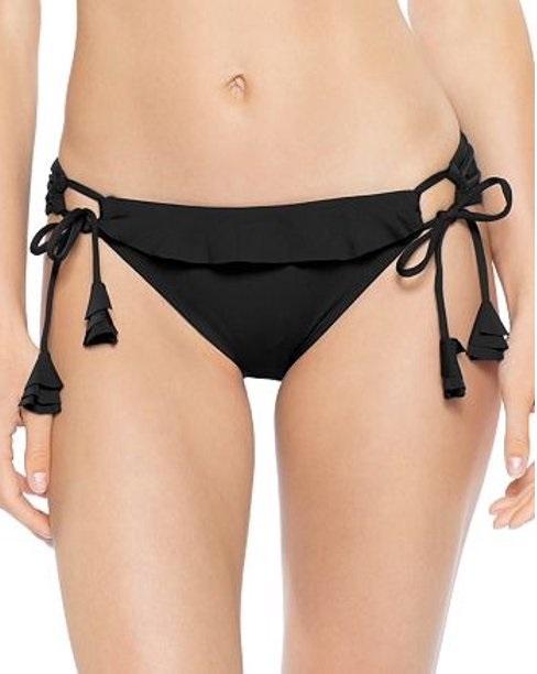 NWT Becca Color Play XS Ruffle Side-Tie Cheeky Bikini Swim Bottom #106463