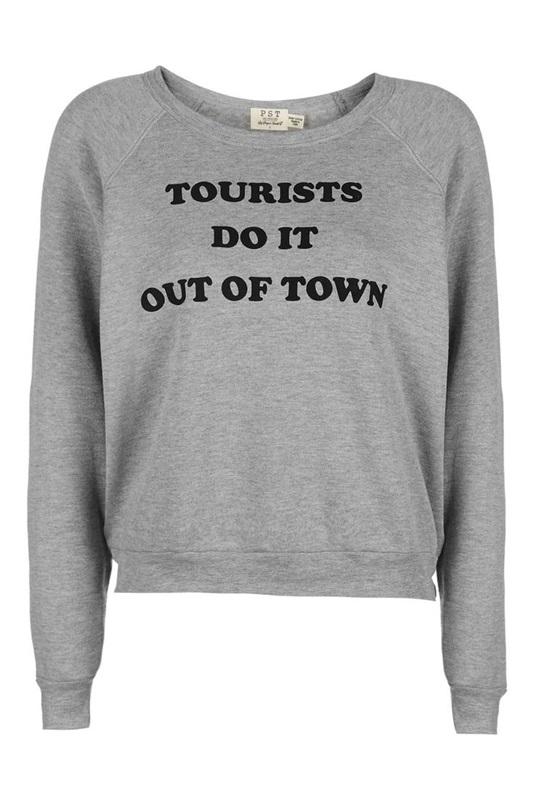 NWOT Project Social T Tourists Do it Out of Town XS Sweatshirt 106593