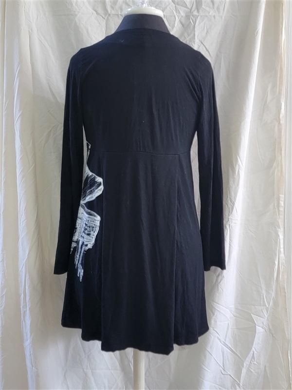 NWOT Lauren Moshi SM Black Baby Grand Piano Lg eyelet Jacket 106765