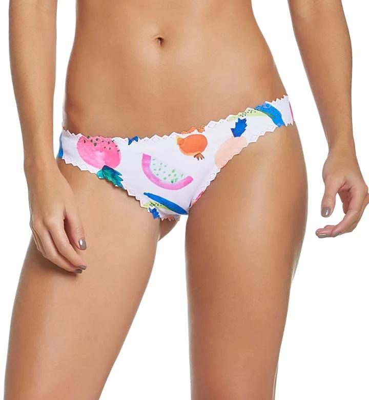NWT PIlyq Copacabana M Fruit Zig-Zag Cheeky Bikini Swim Bottom #106832