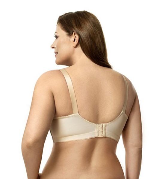 NWOT Elila 36E Cotton Cup Wire Free Nursing Bra 1613 Beige 107023