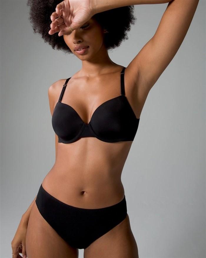 NWOT Soma 34A Vanishing 360 Perfect Coverage Bra Black #108133