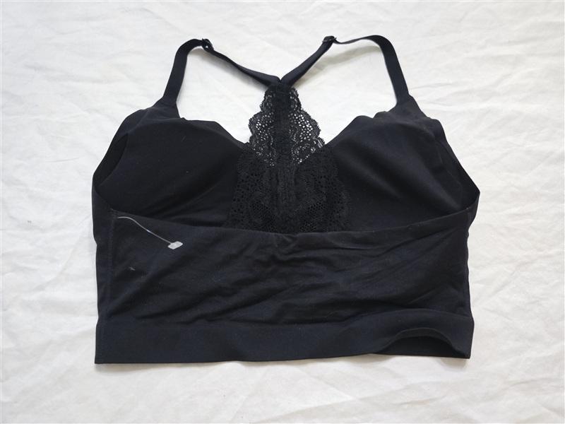 NWOT Soma M Enbliss Lace Racerback Wireless Bralette Bra Black 108183